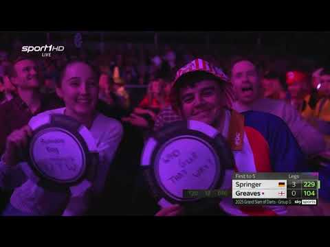 Niko Springer VS Beau Greaves • 2025 Grand Slam of Darts (Group G) (German)