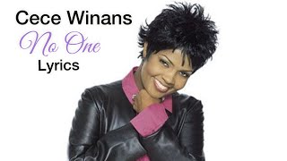 No One by Cece Winans Lyrics