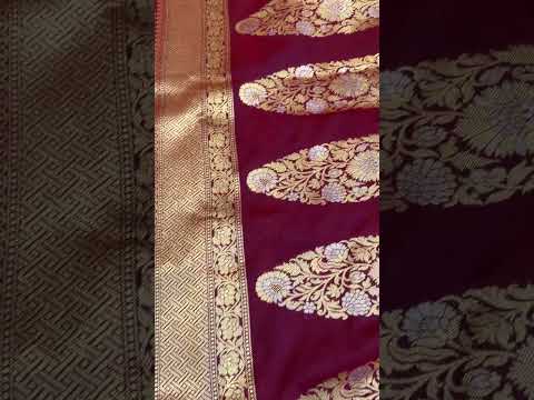 Pure Ektara Katan Silk Sonarupazari Saree in Maroon