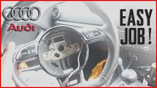 AUDI A3 8V 2013 - Remove/Install Steering Wheel