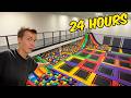 OVERNIGHT IN PARKOUR GYM SNEAKING IN