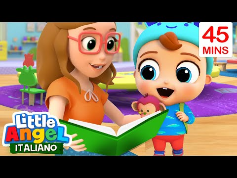 Primo Giorno di Scuola🎒👶🏻Cartoni Animati con Gianni Piccino - Little Angel Italiano