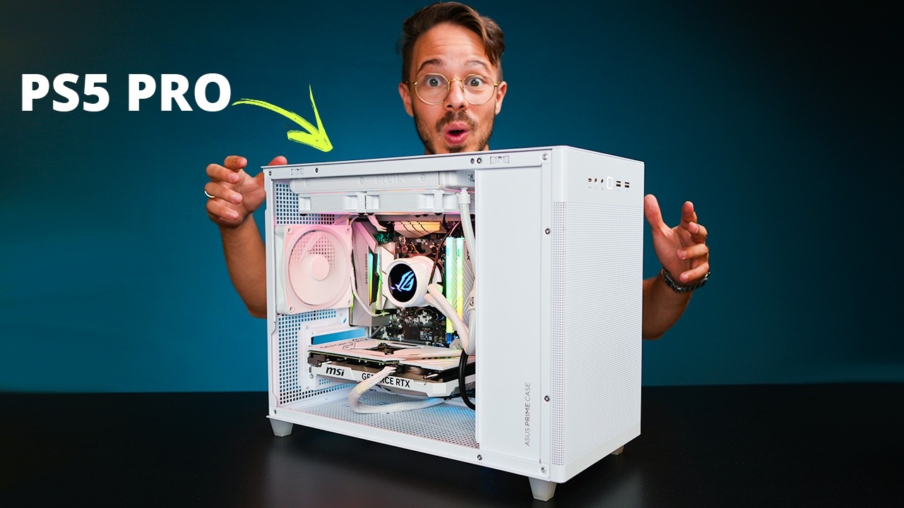 Montei um PC GAMER do nível do PS5 PRO! (FICOU MELHOR)