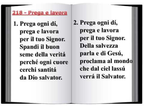218 Prega e lavora - Innario Chiesa Cristiana Avventista del settimo Giorno 2014