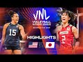 🇺🇸 USA vs. 🇯🇵 JPN - Highlights Quarter Finals | Women's VNL 2023