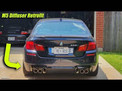 M5 Diffuser and Quad Exhaust on BMW F10 535i! | 535i Build pt.9
