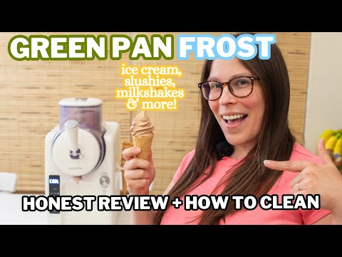 GreenPan Frost Ice Cream and Frozen Drink Maker Review + Chocolate Ice Cream Recipe