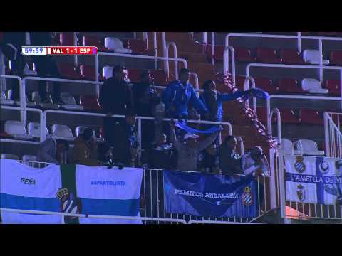 Golazo de Stuani (1-1) en el Valencia CF - RCD Espanyol Copa del Rey