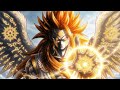 The End Goku In His Golden Winged Angel Transformation Ends Existence With A Touch