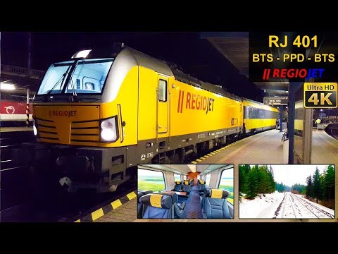 CESTA VLAKOM | Bratislava - Poprad/Tatry | BUSINESS | REGIOJET Intercity