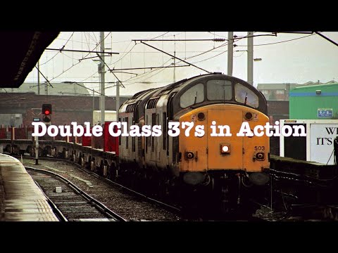British Rail Class 37s in Double-headed Action