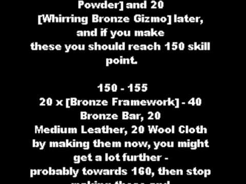 WoW Engineer Guide 1-450