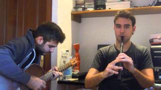 Muiñeira de Chantada (Galician tune on low whistle and guitar)