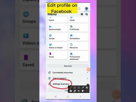 Paano mag edit ng profile sa Facebook #short #facebookprofile #editprofileonfacebook #shorttutorial