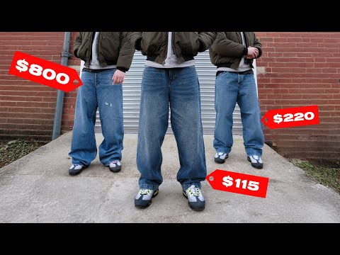 Are Expensive Baggy Jeans Worth It? (Comparing 3 Price Points) 