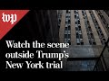 Watch: Outside Trump's New York trial as verdict looms