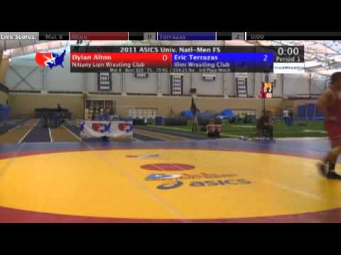 University Freestyle Third Place 70kg - Eric Terrazas vs. Dylan Alton