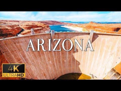 FLYING OVER ARIZONA (4K UHD) - Relaxing Music With Stunning Beautiful Nature Film For Stress Relief