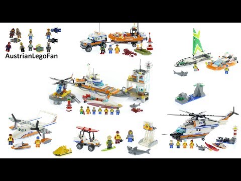 All Lego City Coast Guard  Sets 2017 - Lego Speed Build Review