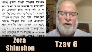 Zera Shimshon Tzav #6 5786 - Rabbi Zvi Kahn