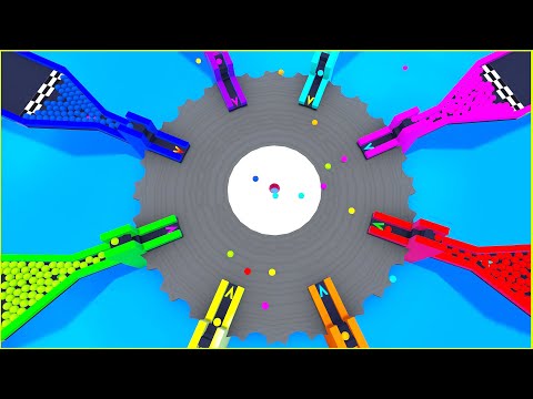 MARBLE Race Battle For Center!