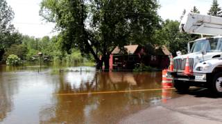 preview picture of video 'Flooding in Barnum Minnesota'