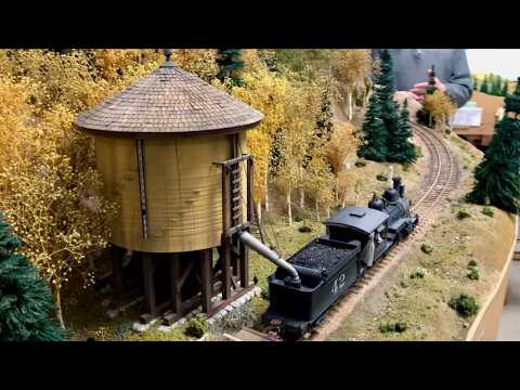 Part 137 - Dave Adams' On3 layout tour and train operations #oscale #modelrailroad #narrowgauge #art