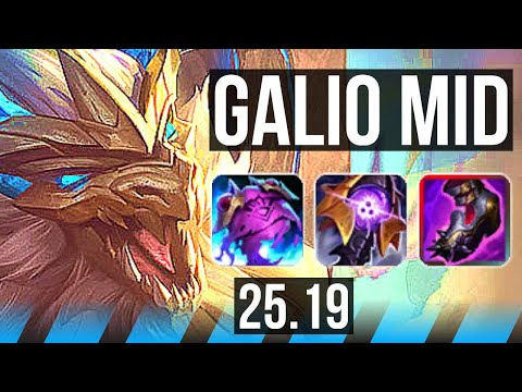 GALIO vs KATARINA (MID) | 10/2/15, Godlike | KR Grandmaster | 25.19