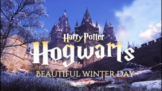 Calm Winter day at Hogwarts - Harry Potter Music & Ambience for Study
