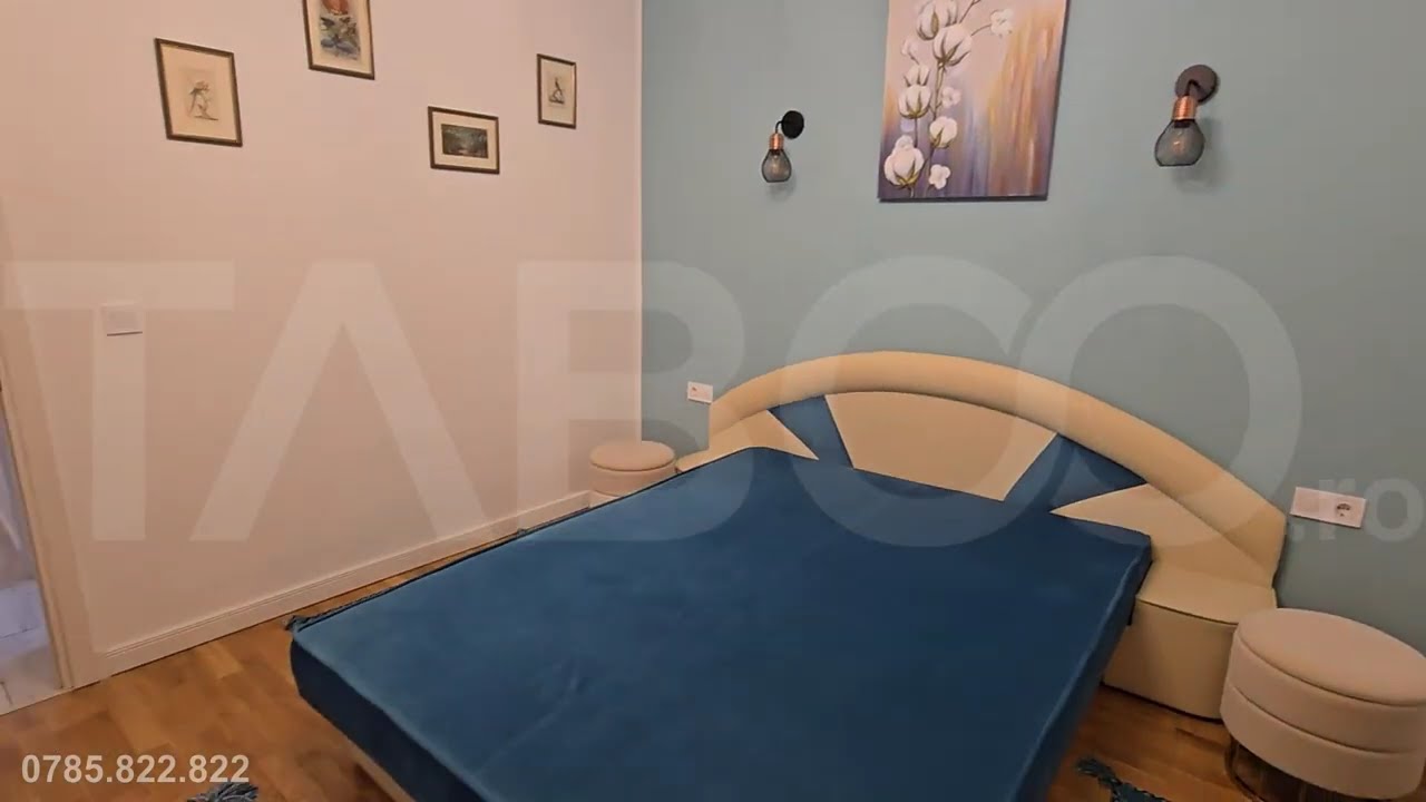 Apartament 2 camere de inchiriat mobilat modern pivnita Dioda Sibiu - Video