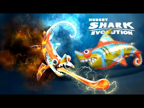 NEW SHARK in Hungry Shark Evolution! The Sharkeleon!
