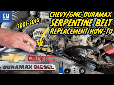 GMC Sierra/Chevy Silverado Duramax Serpentine Belt, Belt Tensioner, Idler Pulleys Replacement How-To