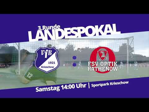 3. Runde AOK-Landespokal Brandenburg - 07.10.17 - VfB 1921 Krieschow vs. Optik Rathenow