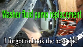Changing a windshield washer pump on Chevy Impala
