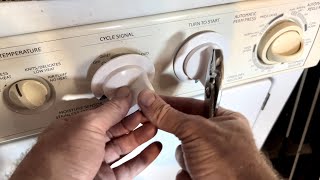 How To Replace Broken Knob On A Dryer