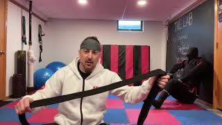 Judo foot sweep drill.