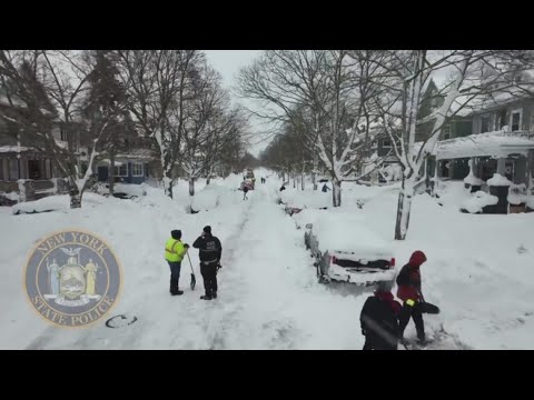 Buffalo, New York snowstorm: State police use drone to assist in search, rescue