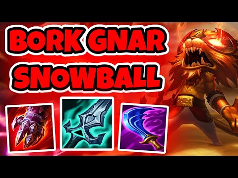 EASY SNOWBALL WITH ON HIT GNAR VS VOLIBEAR TOP!!! Season 15 Gnar Ranked gameplay (League of Legends)