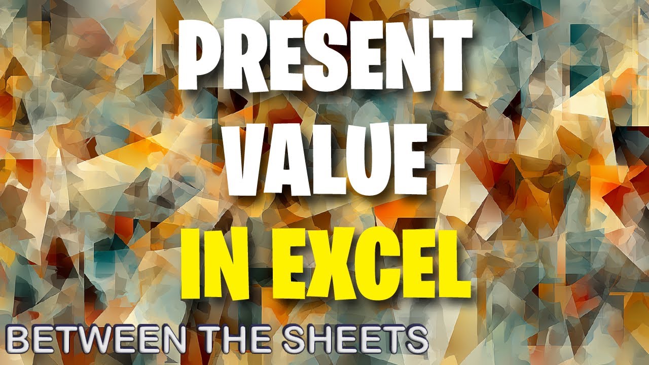 How to calculate present value and net present value in Excel