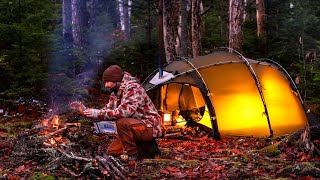Hot Tent Winter Camping 