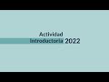 Actividad Introductoria 2022