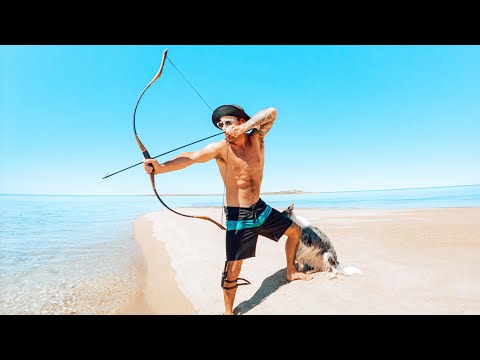 Solo Survival 24 Hours On A Deserted Island With Bow And Arrow