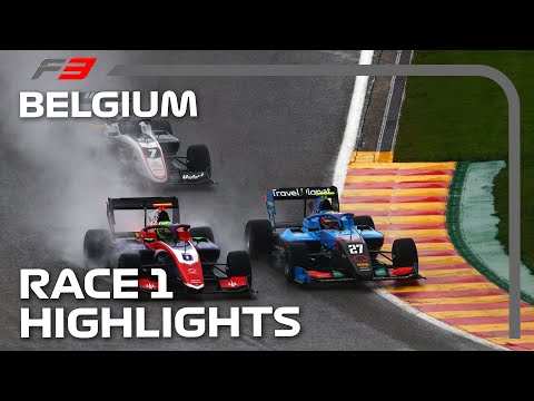 Wheel-To-Wheel Through Eau Rouge In The Wet! F3 Race 1 Highlights | 2021 Belgian Grand Prix