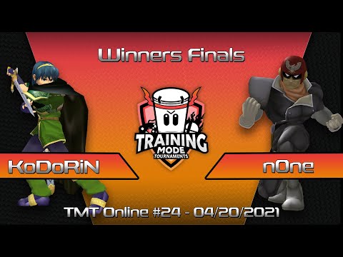 Training Mode Tournaments #24 KoDoRiN (Marth) vs. n0ne (Falcon) - Winners Finals SSBM