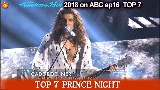 Cade Foehner sings &quot;Who Will Save Your Soul&quot; POWER VOICE Prince Night American Idol 2018  TOP 7