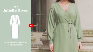 DIY Juliette Button Midi Dress Tutorial - tintofmintPATTERNS