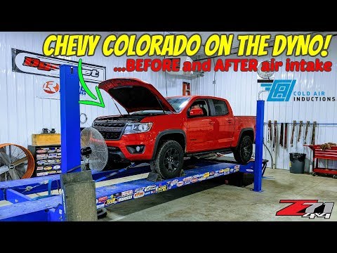 Does a COLD air intake add POWER to your Chevy Colorado?! Dyno before AND after!