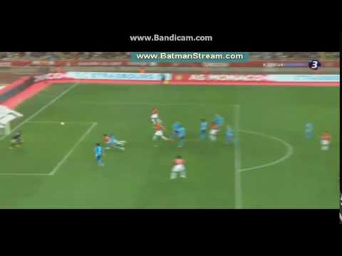 Falcao Superb Diving Header Goal   Monaco 3   0 Marseille   Ligue 1