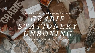 Grabie Stationery Unboxing I Vintage Reverie I April Box 📦✨