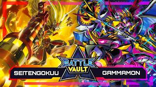 SeitenGokuumon VS Gammamon & Proximamon | BATTLE VAULT EX12 | Digimon Card Game & TCG